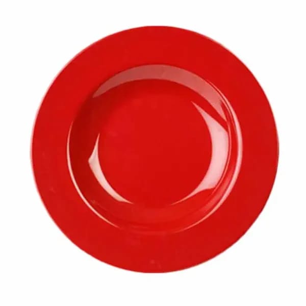 Thunder Group CR5811PR Pure Red 16 oz. Melamine Pasta Bowl | Case of 12 — view 2