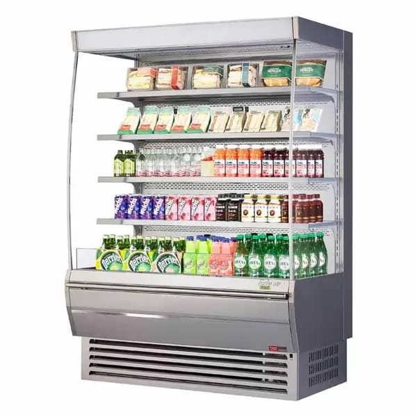 Turbo Air TOM-60DXS-N Stainless Steel Vertical Open Display Case Merchandiser 60"W — view 1
