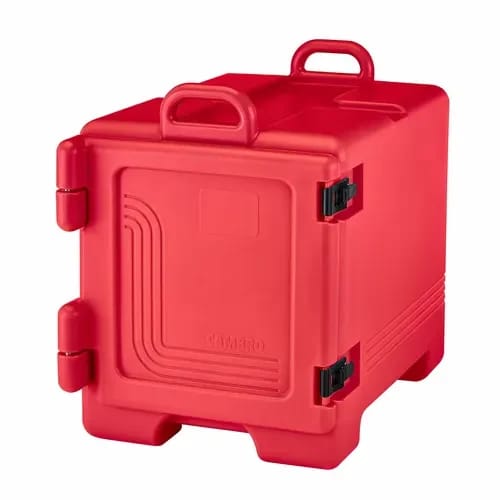 Cambro Ultra Pan Carrier UPC300158 Insulated Hot Red Front Loader Food Carrier — view 1