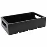 Tablecraft CRATE134 Third Size Brown Wood Display Crate 4-1/4" Deep — view 6
