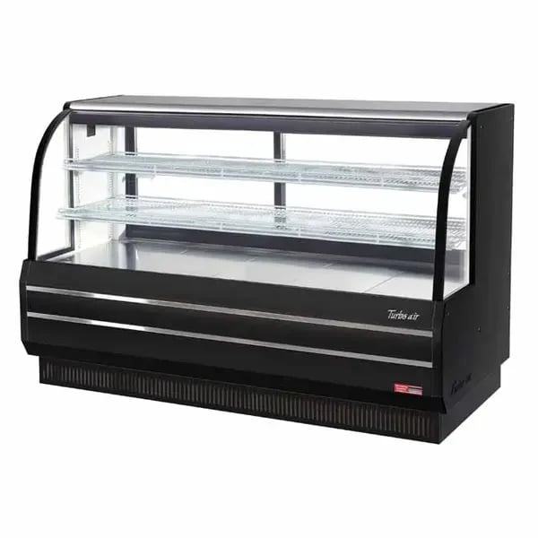 Turbo Air TCGB-72DR-B Dry Black Bakery Display Case 72-1/2"W
