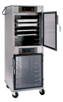 Carter-Hoffmann® hotLOGIX® Series HL8-1816 Freestanding Heated Holding Cabinet Max (16) 18" x 26" Trays Dual Cavity Style — 120V, 1PH