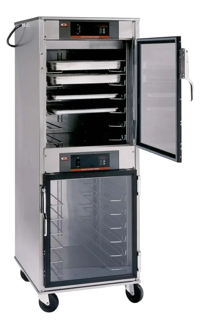 Carter-Hoffmann Oven Parts — Carter-Hoffmann® hotLOGIX® Series HL8-1816 Freestanding Heated Holding Cabinet Max (16) 18" x 26" Trays Dual Cavity Style — 120V, 1PH