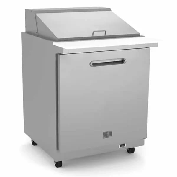 Kelvinator KCHMT29.12 12 Pan 1-Door Mega-Top Sandwich Prep Table 27-7/8"W