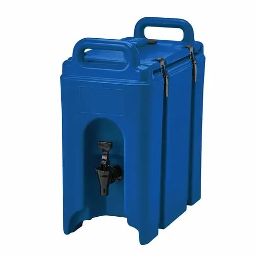 Cambro Camtainer 250LCD186 2-1/2 Gallon Insulated Navy Blue Beverage Dispenser