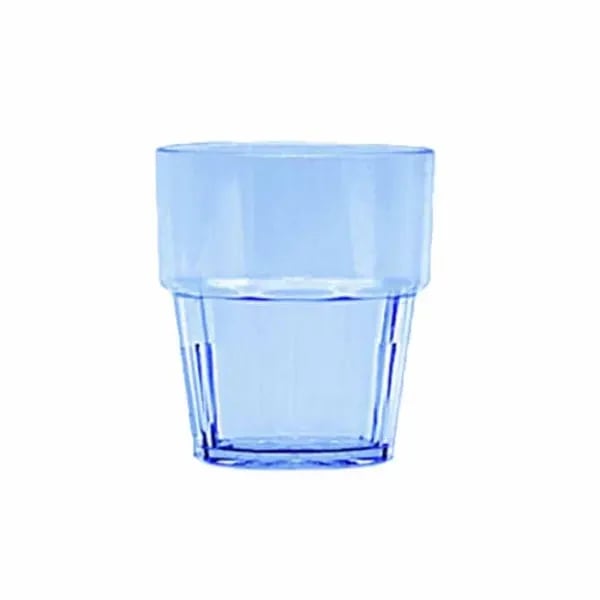 Thunder Group PLPCTB108BL 8 oz. Blue Polycarbonate Rocks Glass | Case of 12