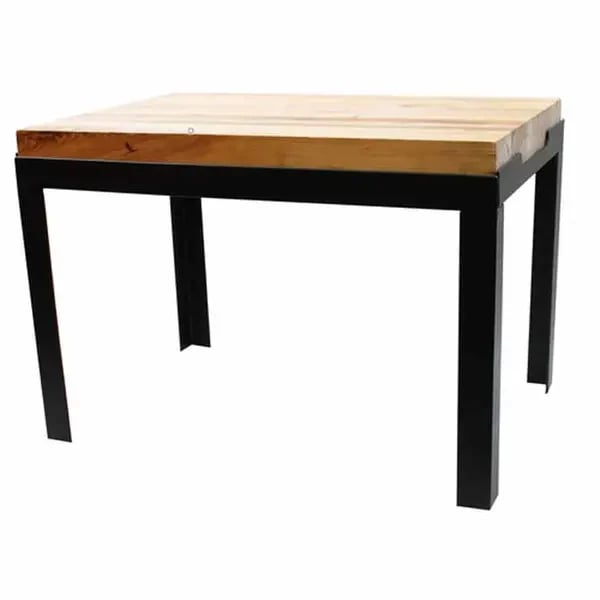 Tablecraft BBR181212 Butcher Block Riser with Black Metal Frame 18-1/2" x 12-1/2" x 11-3/4"