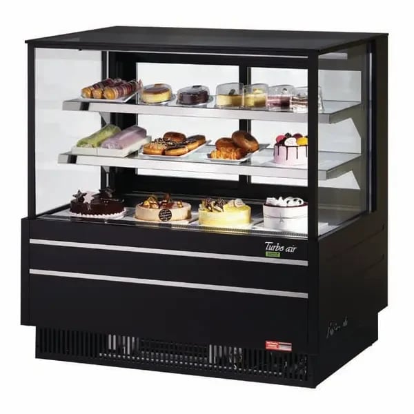 Turbo Air TCGB-36UF-B-N Refrigerated Black Bakery Display Case 36-1/2"W