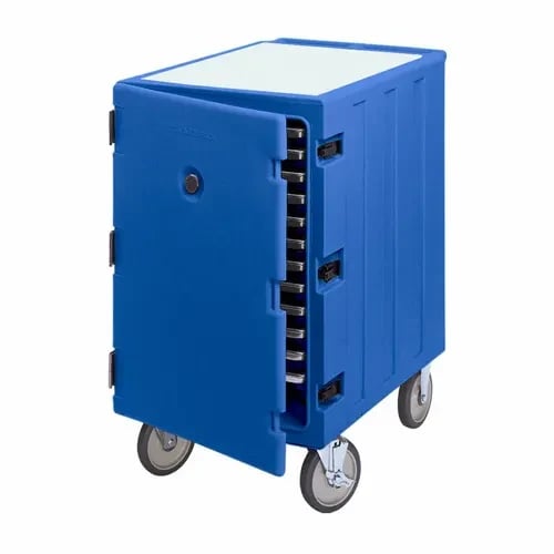 Cambro Camcart 1826LTC186 Insulated Navy Blue Front Loader Food Carrier