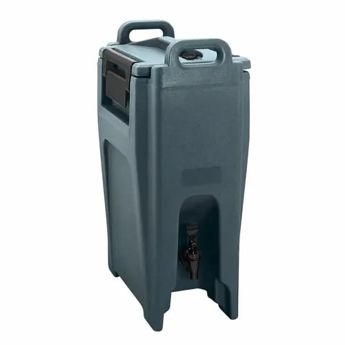 Cambro Camtainer UC500191 5-1/4 Gallon Insulated Granite Gray Beverage Dispenser