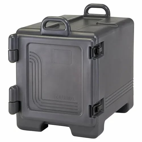 Cambro 1318CC615 Insulated Charcoal Gray Front Loader Food Carrier