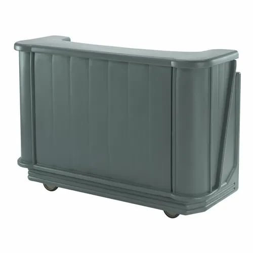 Cambro Cambar BAR650DX191 Granite Gray Portable Bar 7-Bottle Speed Rail 5-Button Soda Gun Portable Bar 67-1/2"W X 28-1/2"D X 47-1/2"H
