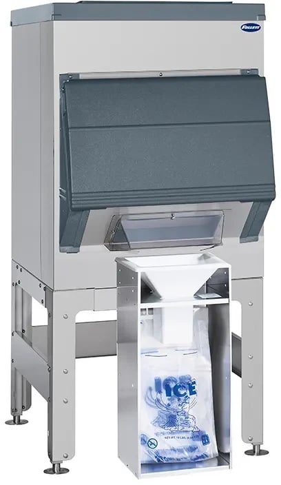 Follett Ice•DevIce™ Series DEV500SG-30-BG Gravity Dispense Ice Bin 460 Pound Capacity Polyethylene Interior Cube, Nugget Ice Compatibility