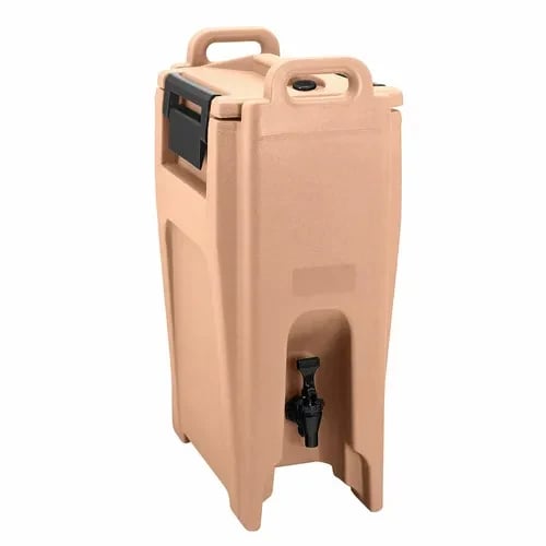 Cambro Camtainer UC500157 5-1/4 Gallon Insulated Coffee Beige Beverage Dispenser