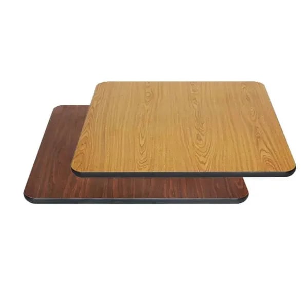Modesto 36" Square Oak/Walnut Dual-Sided Table Top