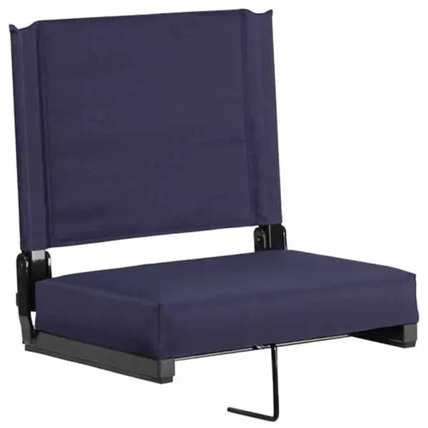 Flash Furniture XU-STA-NVY-GG Grandstand Navy Blue Ultra-Padded Folding Bleacher Comfort Seat