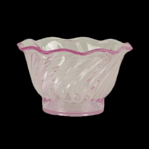 Thunder Group PLDS005P Purple Plastic Tulip Dessert Dish | Case of 12