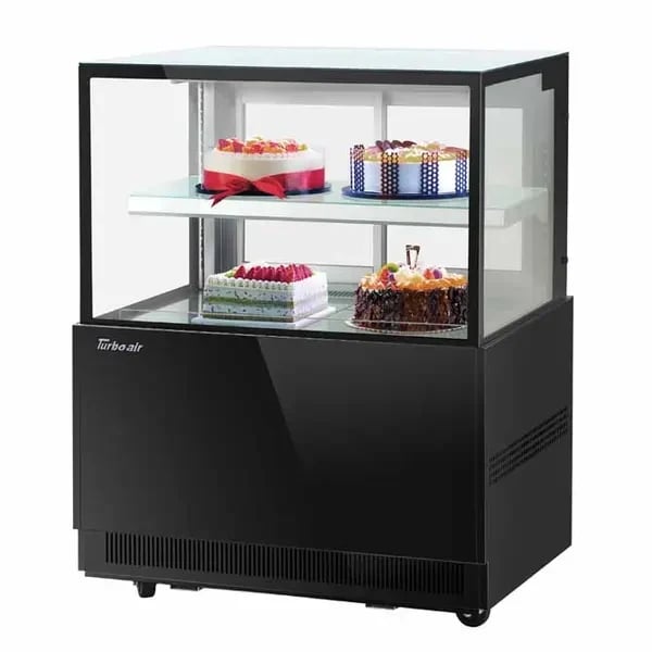 Turbo Air TBP36-46NN-B Refrigerated Black Bakery Display Case 35-3/8"W