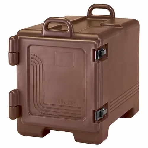 Cambro 1318CC131 Insulated Dark Brown Front Loader Food Carrier