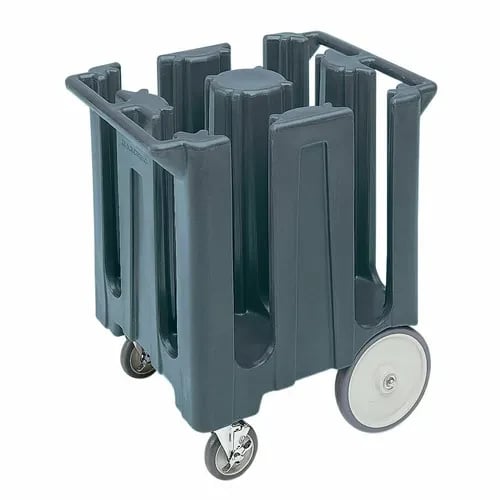 Cambro DC825191 Polyethylene 4 Granite Gray Dish Caddy With 4 Dividers