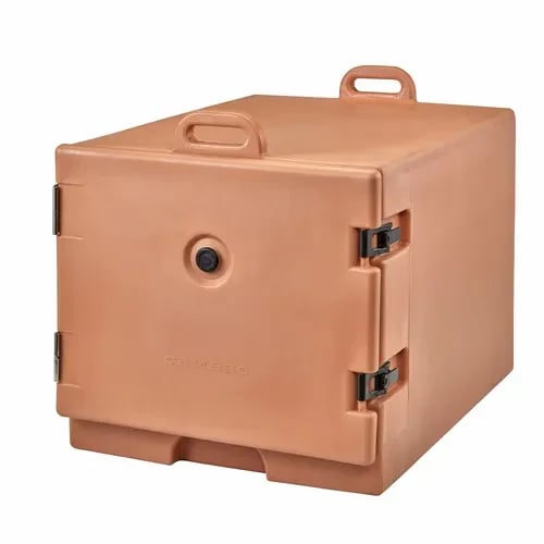 Cambro Camcarrier 1826MTC157 Insulated Coffee Beige Front Loader Food Carrier