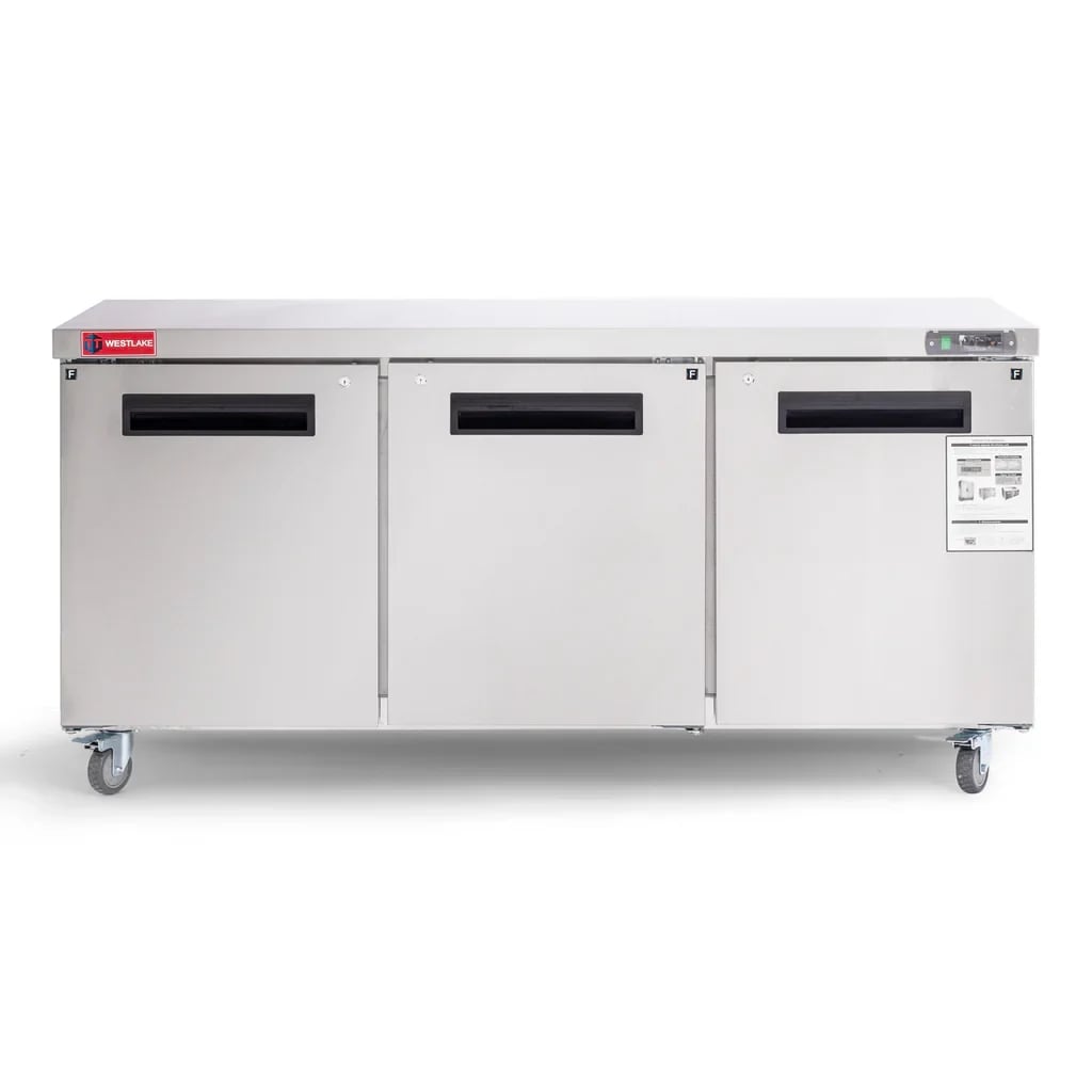 Westlake WKTF-72B Undercounter Freezer 3 Door -8-0°F