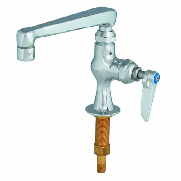 T&S B-0208-CR Single Hole Deck Mount Temp Faucet with 6" Spout Faucet