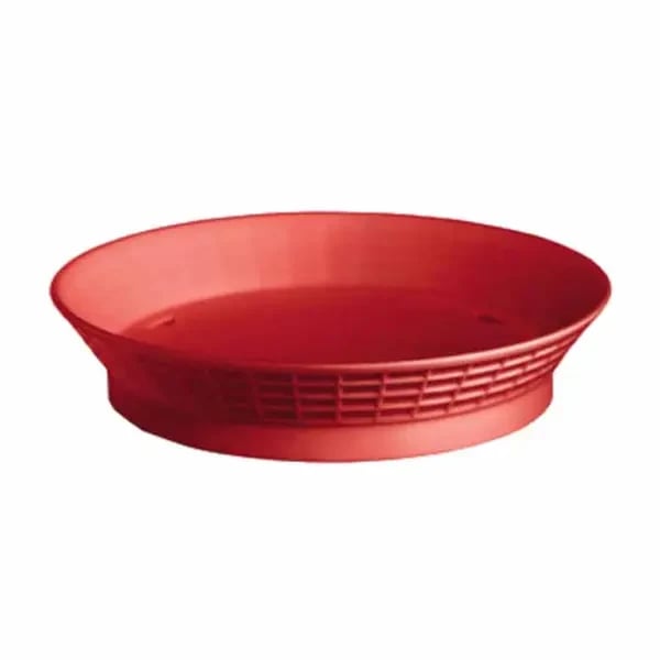 Tablecraft 157510R Red Round Platter Basket 10-1/2" x 2" | Case of 12