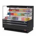 Turbo Air TOM-60L-UF-B-3S-N Black Horizontal Open Display Case Merchandiser 58-3/4"W