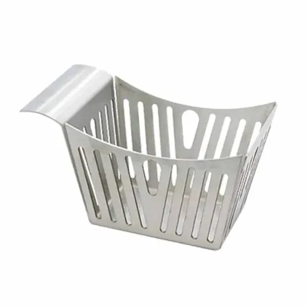 Tablecraft SPB Rectangular Stainless Steel Side Basket 5-3/8" x 3-3/8" x 3-1/8"