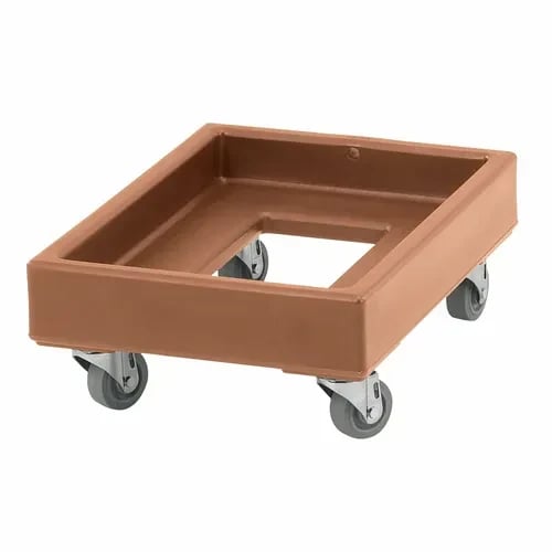 Cambro Camdolly CD1420157 Open Frame Coffee Beige Food Carrier Dolly