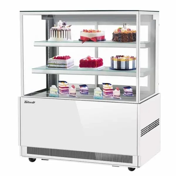 Turbo Air TBP48-54NN-W Refrigerated White Bakery Display Case 47-1/4"W