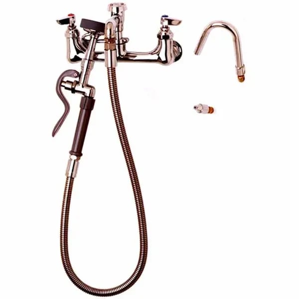 T&S B-2312 8" Wall Mount Pot Filler Faucet with 36" Hose