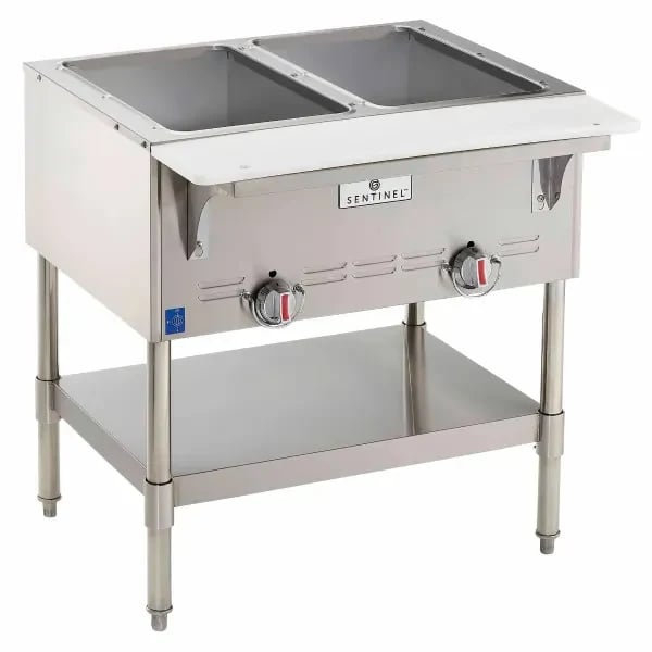 Sentinel SN-GBM-2LP 2-Well Liquid Propane Hot Food Steam Table 30-1/2"W