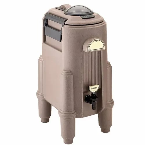 Cambro Camserver CSR5417 5 Gallon Dark Taupe Beverage Dispenser