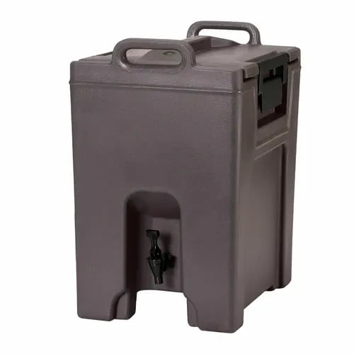 Cambro Camtainer UC1000194 10-1/2 Gallon Insulated Granite Sand Beverage Dispenser