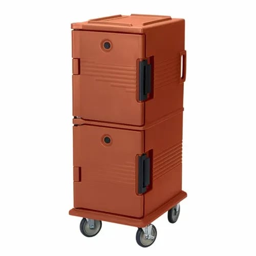 Cambro Ultra Cam Cart UPC800402 Insulated Brick Red Front Loader Food Carrier