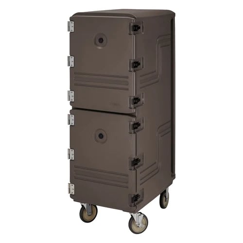 Cambro Camcart 1826DBC131 Insulated Dark Brown Front Loader Food Carrier