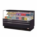 Turbo Air TOM-72L-UF-B-2S-N Black Horizontal Open Display Case Merchandiser 70-3/4"W