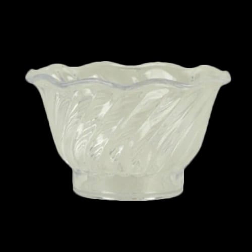 Thunder Group PLDs005C Clear Plastic Tulip Dish | Case of 12
