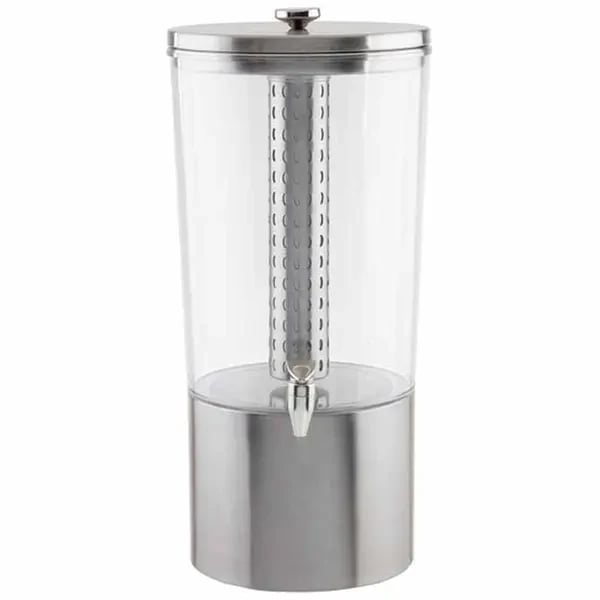 Tablecraft 10451 4-1/2-Gallon Cold Beverage Dispenser with Infuser and Ice Core