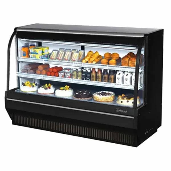 Turbo Air TCDD-72H-B-N Refrigerated Black Deli Case 72-1/2"W