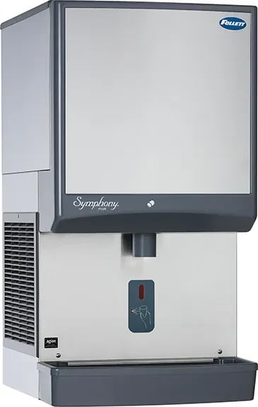 Follett Symphony Plus™ 50CI414A-SI Countertop Ice-Only Dispenser 425 Pound Daily Production 50 Pound Storage SensorSAFE™ Dispense Nugget Style Ice — 115V, 1PH