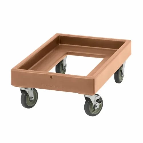 Cambro Camdolly CD300157 Open Frame Coffee Beige Food Carrier Dolly