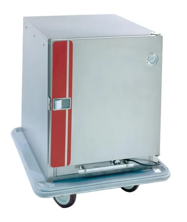 Carter-Hoffmann Oven Parts — Carter-Hoffmann PH181 Freestanding Prepared Food Transport Cart Heated (6) 12" x 20", 18" x 26" Trays Adjustable Universal Slides — 120V, 1PH