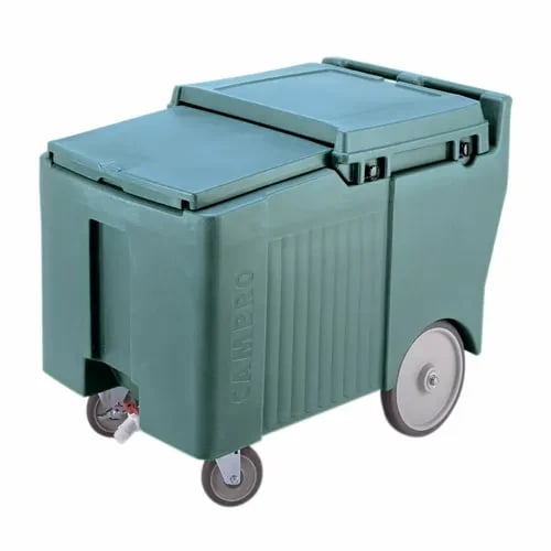 Cambro Slidinglid ICS175LB401 175 Lb. Slate Blue Mobile Ice Caddy