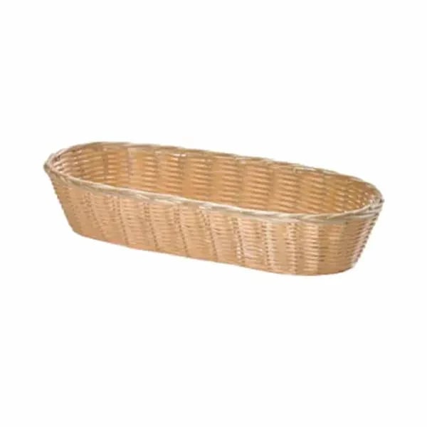 Commercial Oven Parts — Tablecraft 1118W Natural Oblong Woven Basket 15" x 6" x 3 | Case of 12