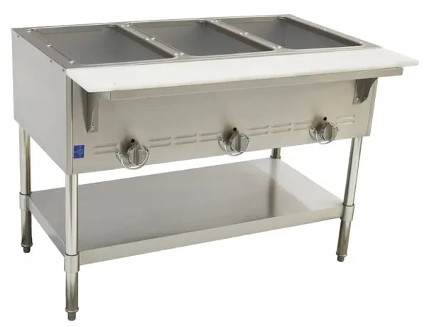 Sentinel SN-GBM-3LP 3-Well Liquid Propane Hot Food Steam Table 44-1/2"W