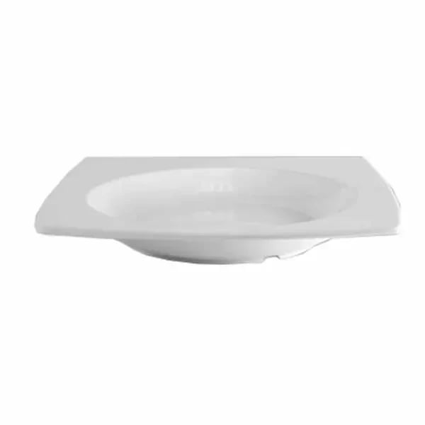 Thunder Group 63010WT Classic White 22 oz. Square Melamine Pasta Bowl | Case of 12