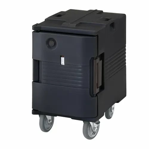 Cambro Ultra Pan Carrier UPCHW400110 1-Compartment Black Heated Food Pan Carrier